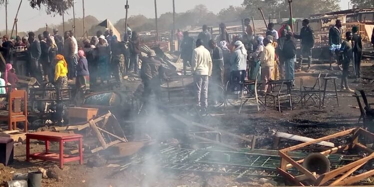 Fire reduces Kabwe furniture market to ashes